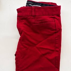 Banana Republic red slacks